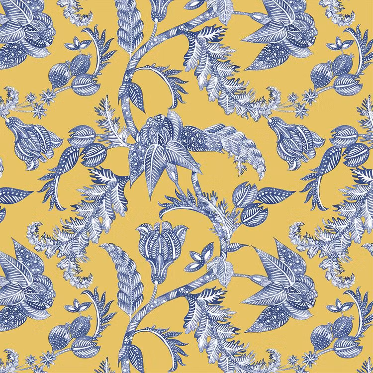 Royal Batik Indigo / Mostaza