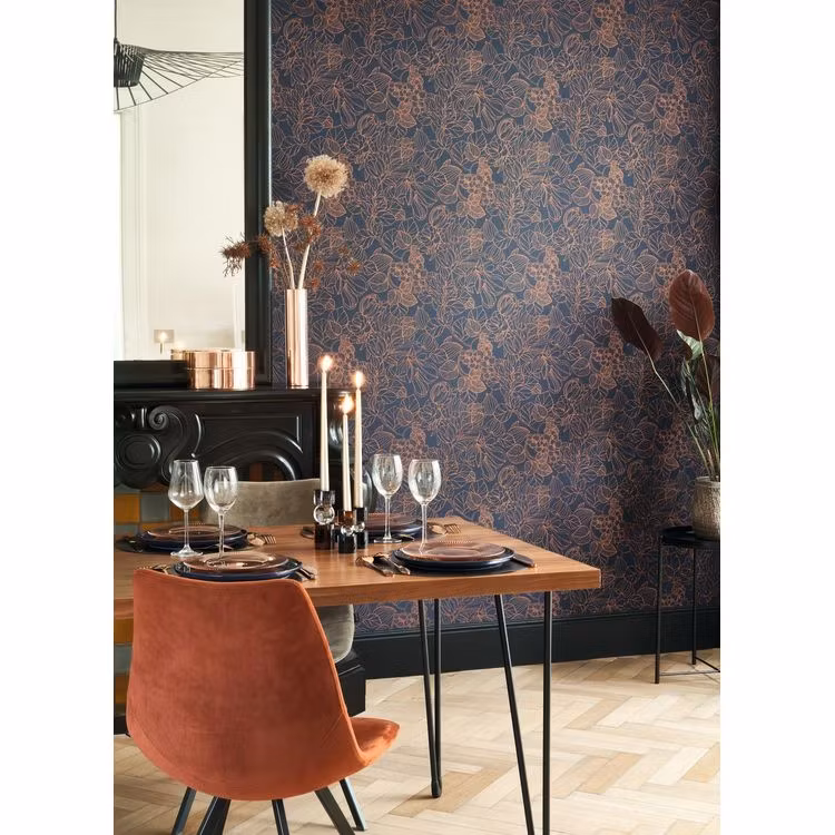 Gravure Dark Bleu / Cuivre