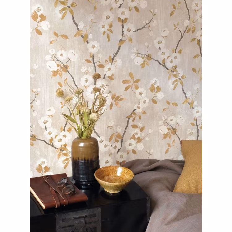 Spring Flower Taupe / Noir