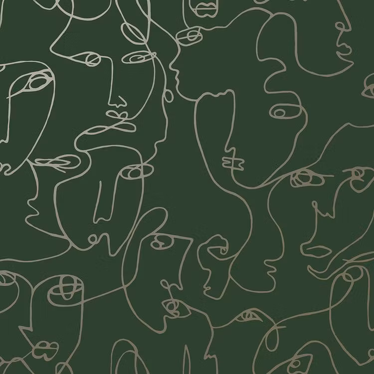 Linear Visage Green / Gold