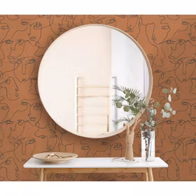 Linear Visage Burnt Orange