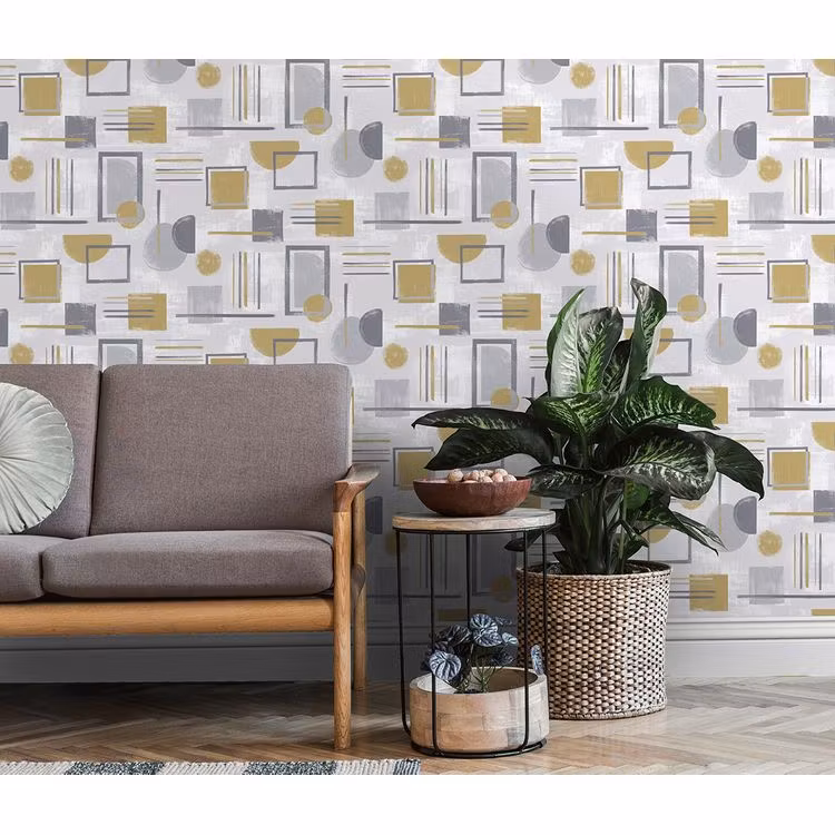 Nordic Geo Grey / Ochre