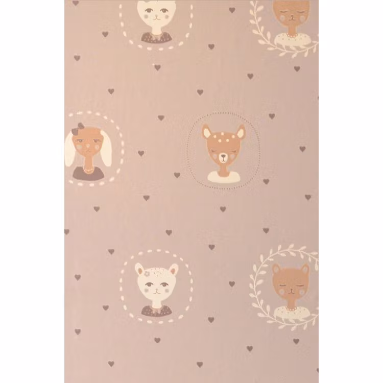 Hearts Dusty Warm Lilac