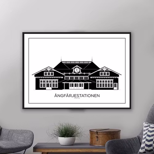 Poster: Ångfärjestationen - Helsingborg