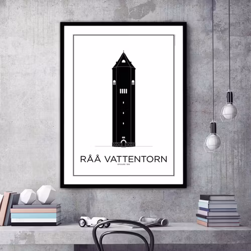 Poster: Råå Vattentorn - Helsingborg