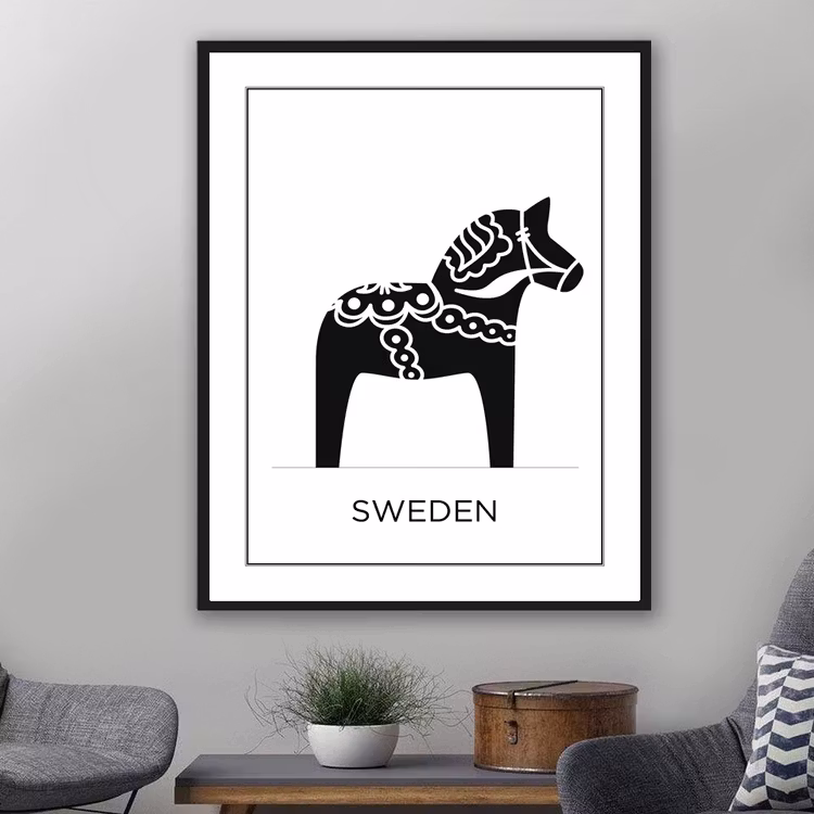 Poster: Dalahäst – Sweden