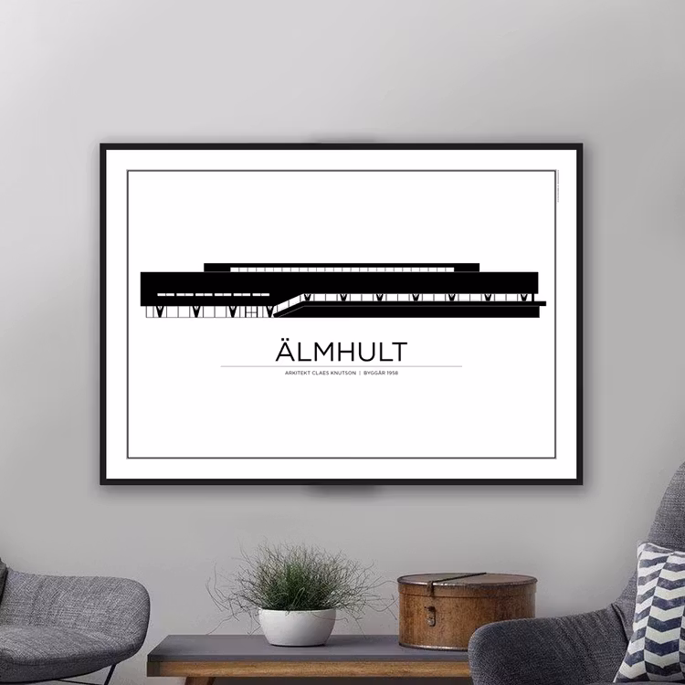 Poster: Älmhult - Sweden - IKEA - First store 1958