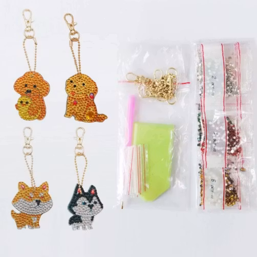 Nyckelringar Elefanter 4-pack