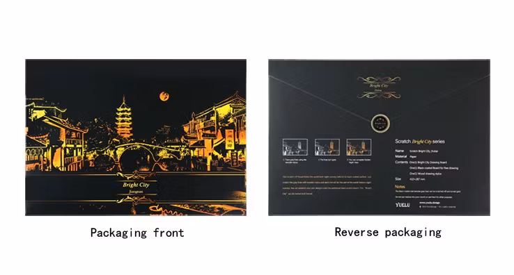 Scratch Painting Guang Zhou 41x28,7 cm