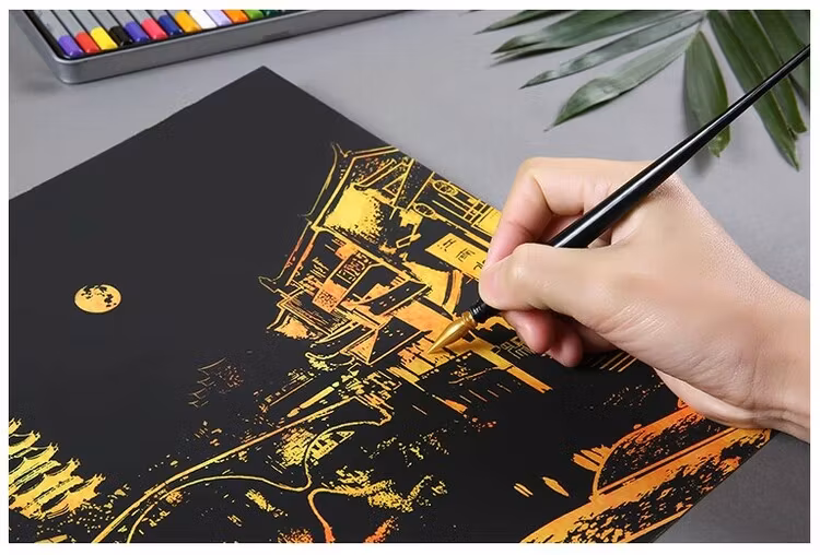 Scratch Painting Dubai 41x28,7 cm