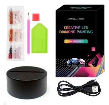 Diamond Painting Ledlampa Music ca 18 cm