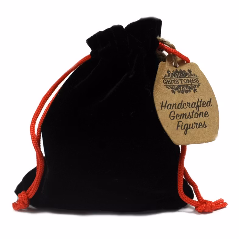 Buddha Sittande Rosenkvarts 5x2x3,5 cm