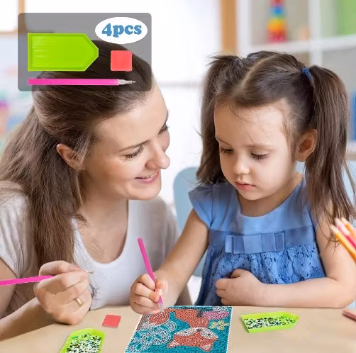 Diamond Painting (R) Djur 4 st 15x15