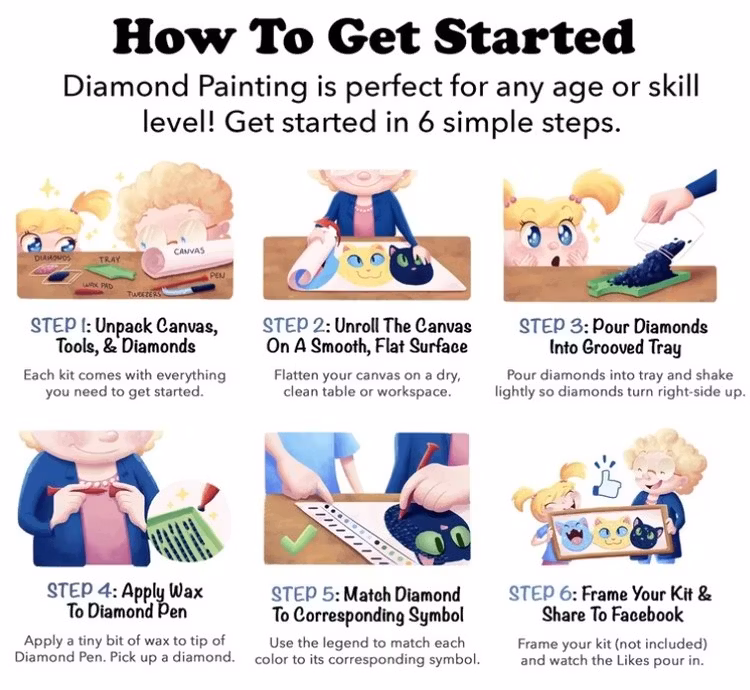 Diamanttavla Självlysande Pärlor Hjort 30x40