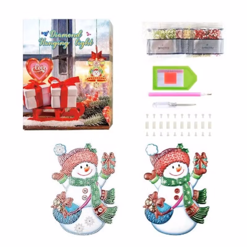 Diamanttavla Hängande Ledlampa Tomte