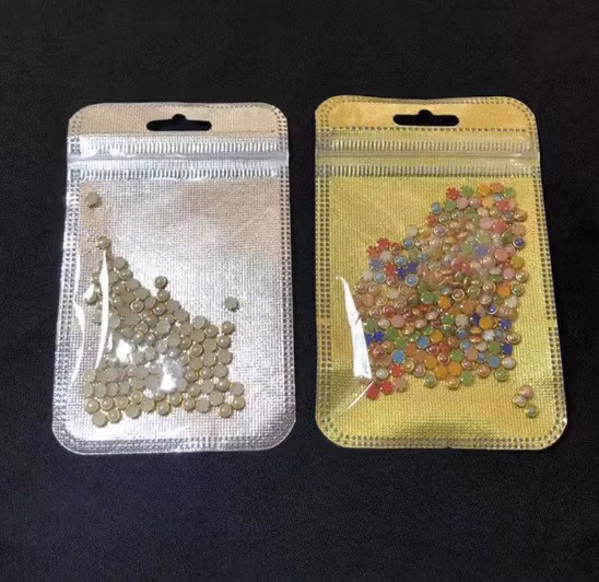 Diamond Painting Pärlförvaring 50 påsar Med Ring Silver - Leverans Vecka 41-42