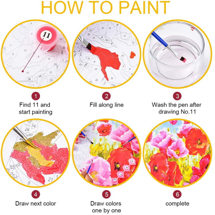 Paint By Number Color Parrot 40x50