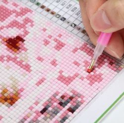 Diamanttavla Love Hearts (RUNDA) 40x50
