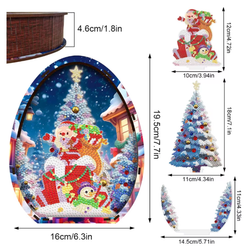 Diamond Painting Bordsdekoration 3D Santa