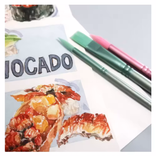 Paint By Number Penslar Nylon 4-Pack Grön