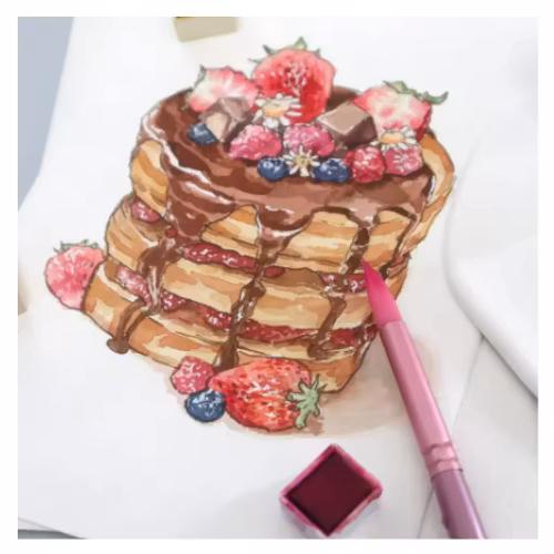 Paint By Number Penslar Nylon 4-Pack Grön