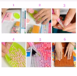 Diamond Painting Mickey & Minnie 8-Pack 15 cm ( Inkl. kedja)