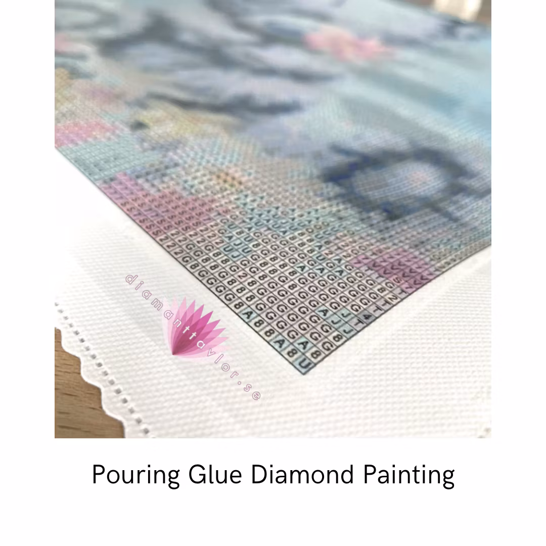 Diamanttavla Poured Glue Uggla Vinter 40x50 - Leverans Vecka 36-37