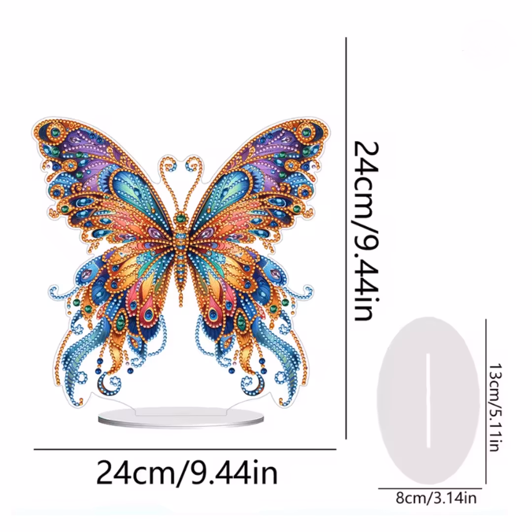 Diamond Painting Bordsdekoration Fjäril 4