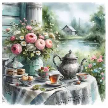 Diamanttavla Fikastund 40x40