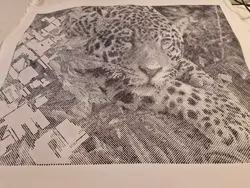 One Color Dot Painting Segelbåtar 40x50