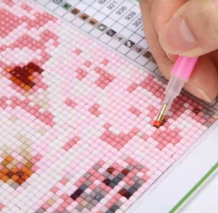 Diamanttavla Beautiful Peacock 40x40