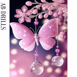 Kopia Diamanttavla AB Drills Chrystal Butterfly 30x40