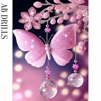 Kopia Diamanttavla AB Drills Chrystal Butterfly 30x40