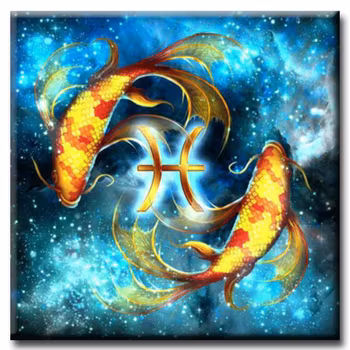 Diamanttavla Fiskarna 30x30