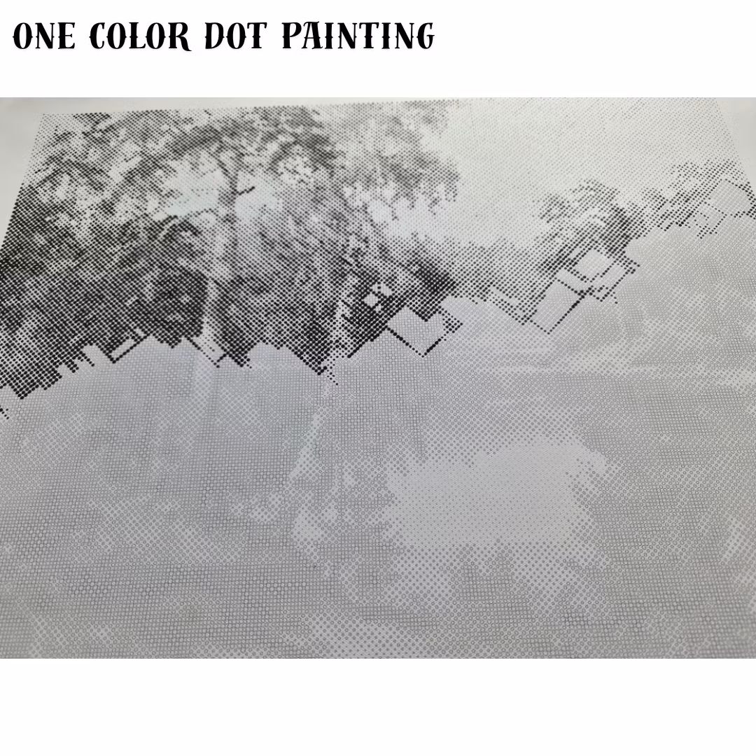 One Color Dot Painting Unicorns 40x50
