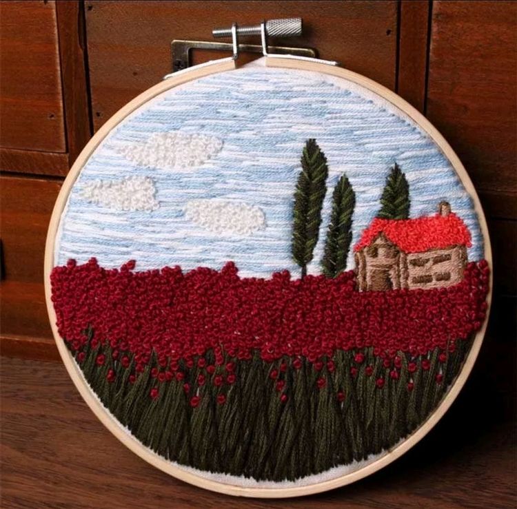 Övriga Broderier Stugan 19x20