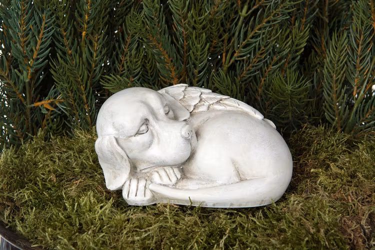 Hundängel Stick Vit Poly 13,5 cm