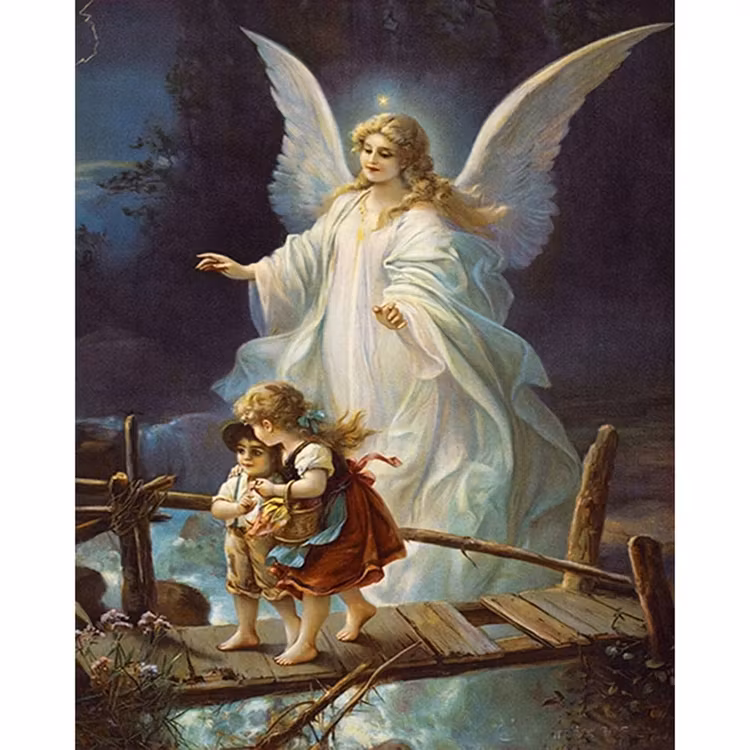 Diamanttavla Guardian Angel 40x50
