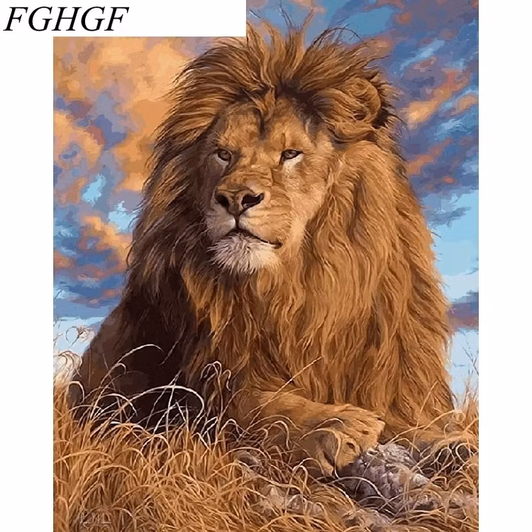 Paint By Numbers Lejonkungen