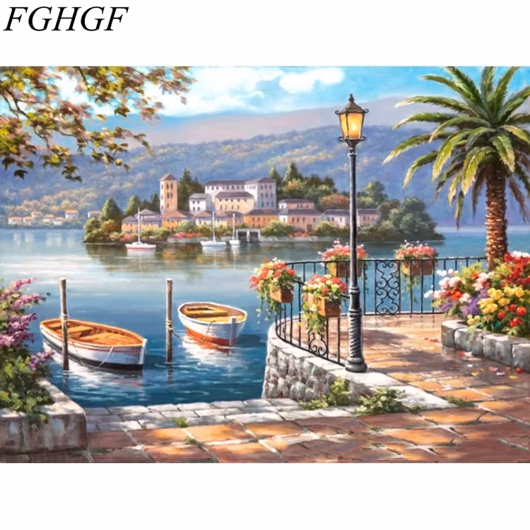 Paint By Numbers Strandpromenaden 40x50