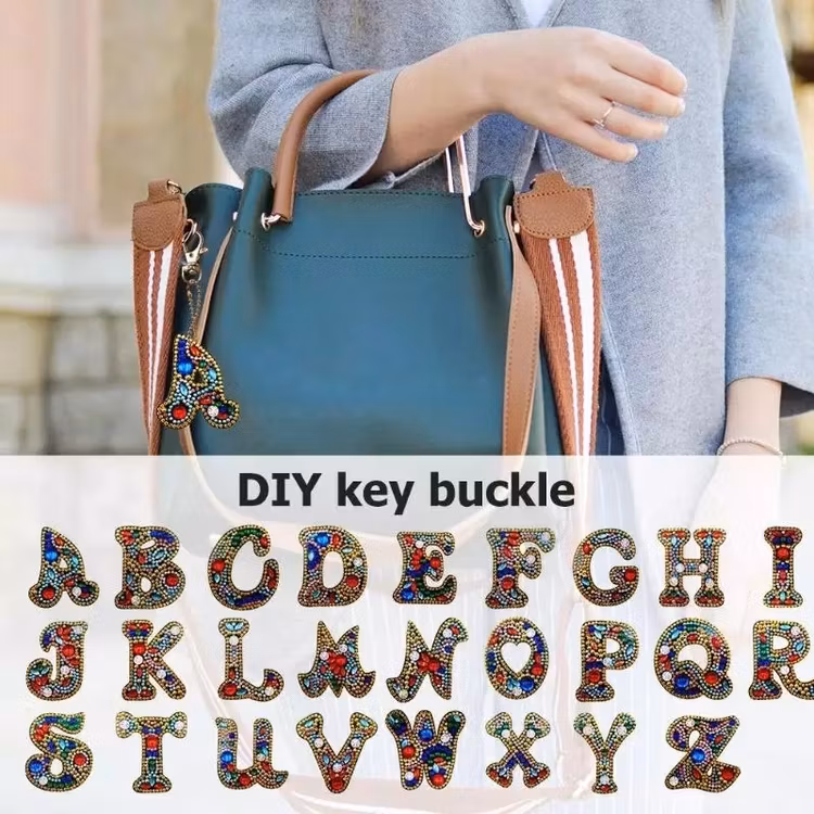 Nyckelring Bokstav I