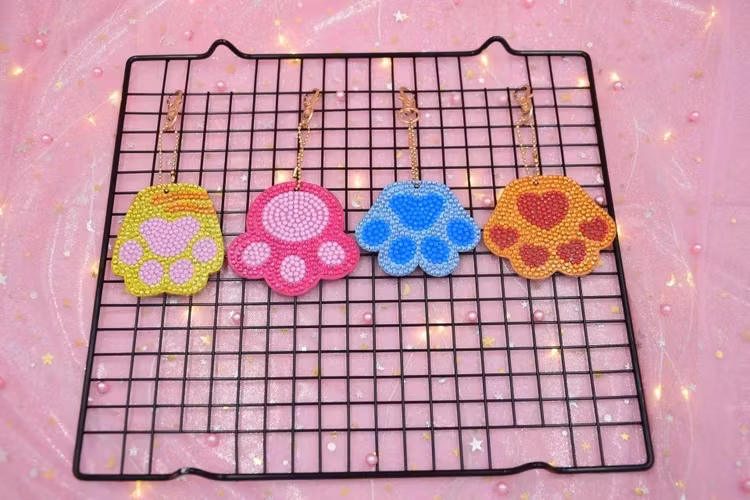 Nyckelringar Tassar 4-Pack