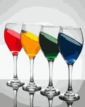 Paint By Numbers Color Wine 40x50