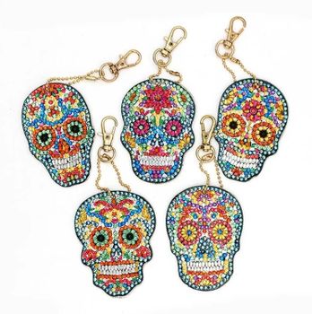 Nyckelring Candyskulls 5-pack - Leverans v. 26-27