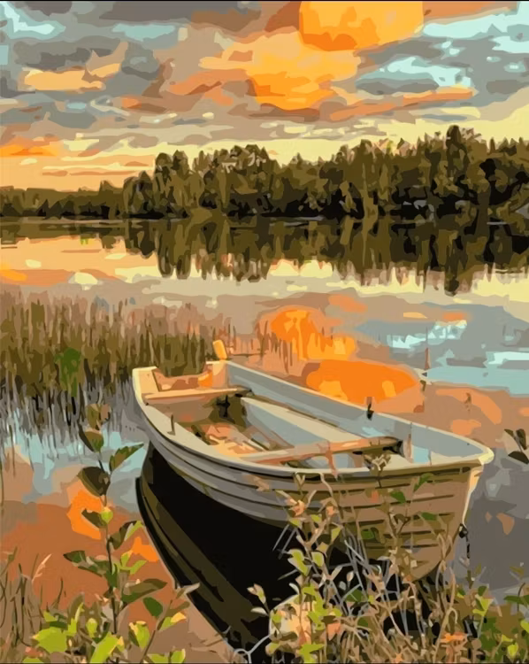 Paint By Numbers Eka I Solnedgång 40x50