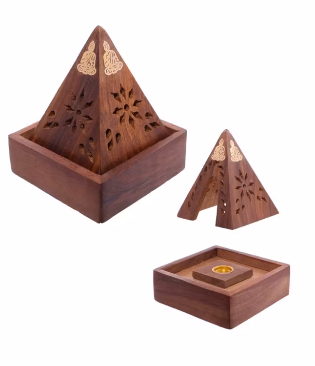 Rökelsehållare (Koner) Pyramid Buddha Design