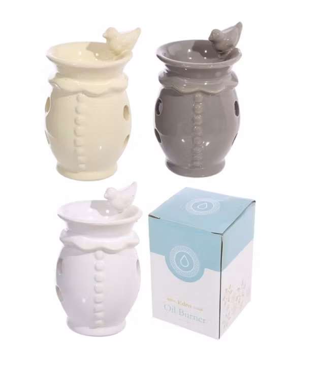 Aromalampa Keramik Drickande Fågel Beige - Leveranstid 1-3 Dagar