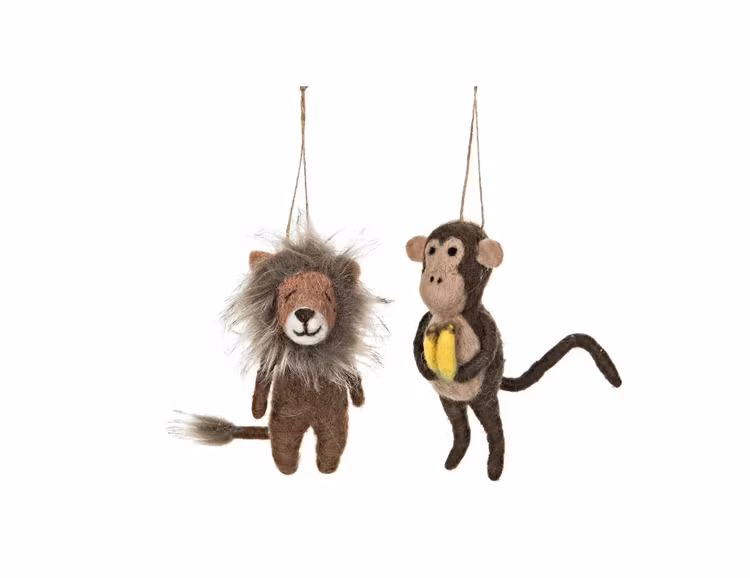 Ulldjur Hängande Apa