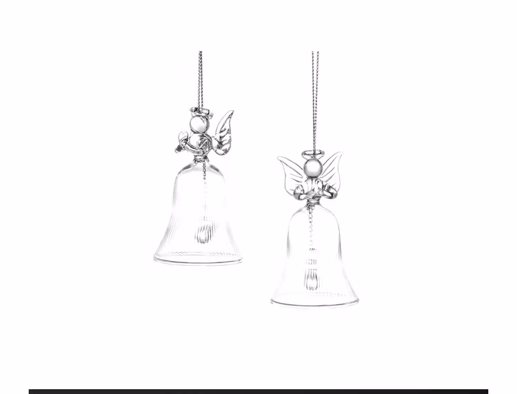 Glasängel 3-Pack Med Hänge