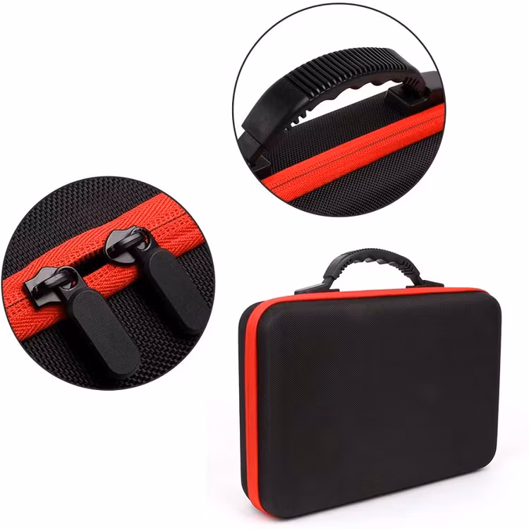 Pärlförvaring Väska Röd Med 60 Burkar